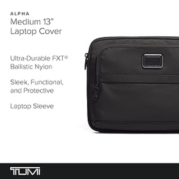 #149 NWT - Tumi Medium Laptop Cover, Black - Picture 2 of 7